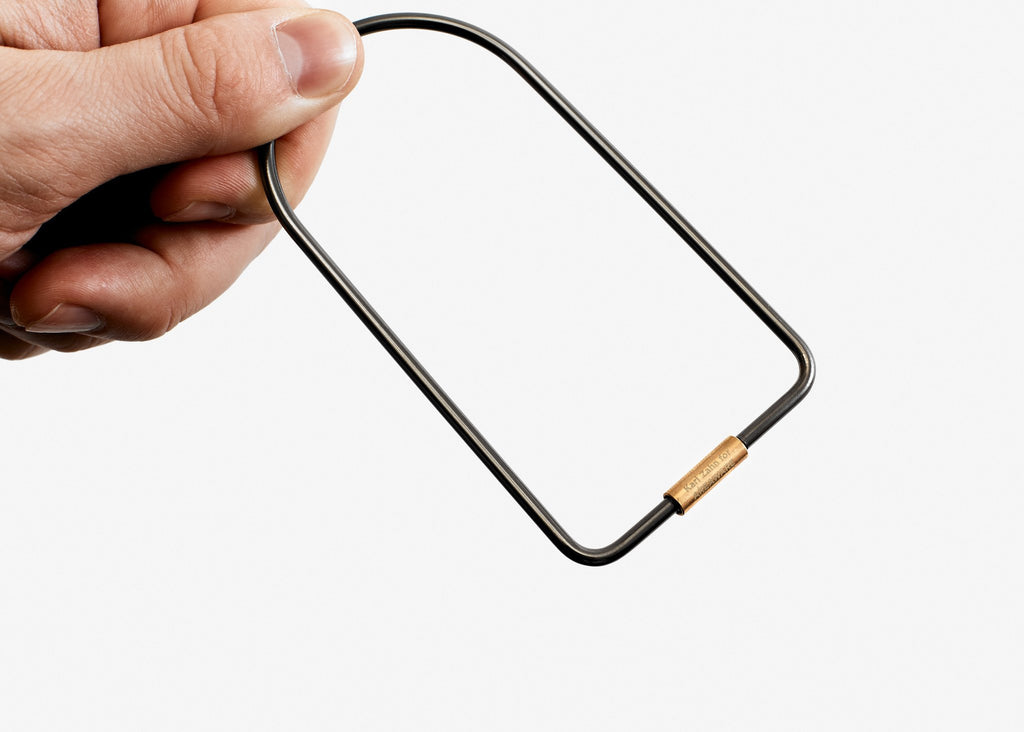 Areaware Contour Key Ring Brass